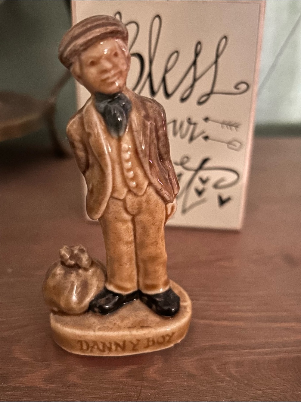 Danny Boy Ceramic Figurine - Brown Tones
